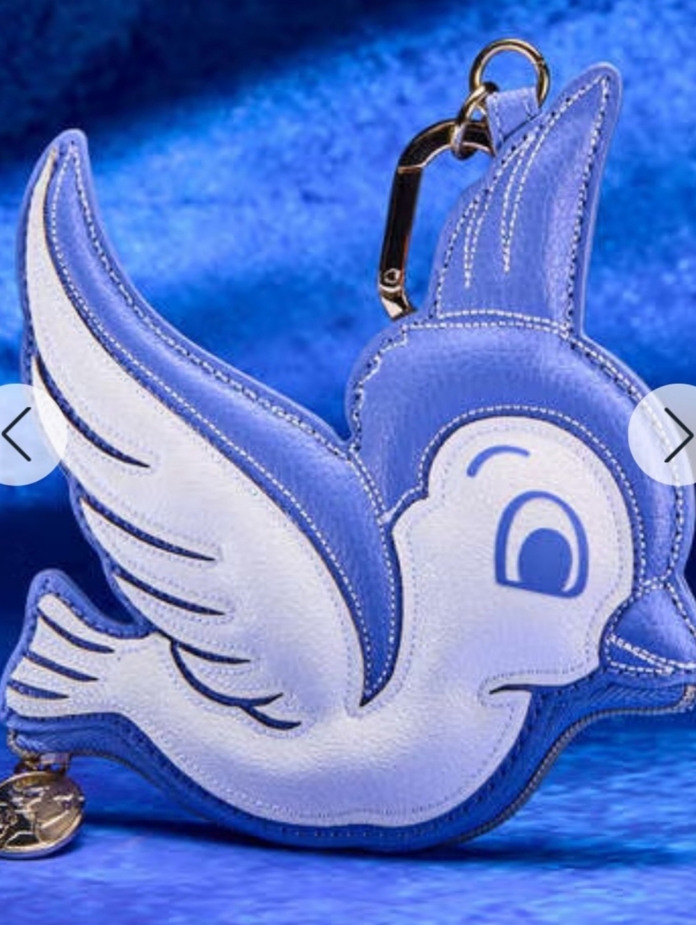 BATH & BODY WORKS X DISNEY PRINCESSES SNOW WHITE BLUE BIRD COIN PURSE NEW - Picture 3 of 11